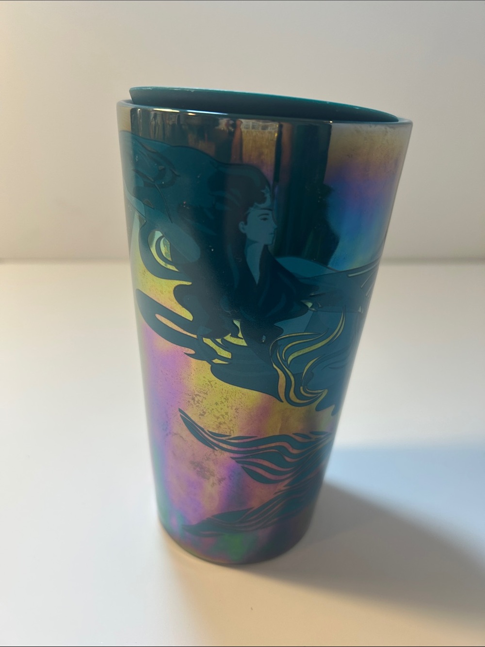 Starbucks Iridescent Teal and Purple Mermaid Tumbler
